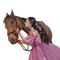femme avec cheval.Cheyenne63 - png gratuito GIF animata