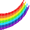 Rainbow Shooting Stars - Animovaný GIF zadarmo animovaný GIF