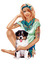 woman with dog bp - ingyenes png animált GIF