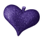 kikkapink valentine glitter heart deco purple - bezmaksas png animēts GIF