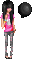 emo girl pixel doll - Gratis animeret GIF animeret GIF
