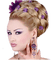 femme violette - gratis png animerad GIF