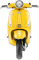 soave deco vespa yellow - png gratuito GIF animata