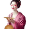 kikkapink pink geisha oriental woman - png grátis Gif Animado