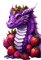 Purple Strawberry Dragon - png gratuito GIF animata