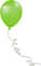 soave deco birthday balloon green - PNG gratuit GIF animé