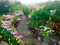 Paysage.Fleurs.Garden.Flowers.Victoriabea - GIF animé gratuit GIF animé