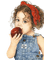 loly33 enfant pomme - Free PNG Animated GIF