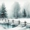 Winter Landscape - zdarma png animovaný GIF