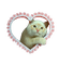 cat heart - PNG gratuit GIF animé