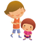 Brother and sister - Free PNG Animated GIF