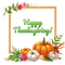 pumpkin,frame,flower, fleur,background,happy - png ฟรี GIF แบบเคลื่อนไหว