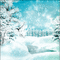 soave background animated winter forest teal - GIF animé gratuit GIF animé