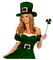 Kaz_Creations  St.Patricks Day Woman Femme - ingyenes png animált GIF