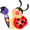 Kaz_Creations Cute Ladybug Cartoon - png gratis GIF animado