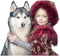 loly33 enfant chien hiver - ingyenes png animált GIF