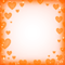 Hearts.Sparkles.Frame.Orange - Free PNG Animated GIF