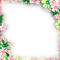 Pink/Green Flowers Frame - By KittyKatLuv65 - ilmainen png animoitu GIF