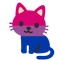 Bisexual cat emoji