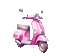 ♡§m3§♡ kawaii bike pink animated scooter - Darmowy animowany GIF animowany gif