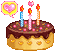 mini birthday cake - Animovaný GIF zadarmo animovaný GIF