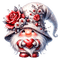 st.Valentine gnome by nataliplus - nemokama png animuotas GIF