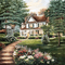 Rena Sommer Haus Garten Hintergrund - gratis png geanimeerde GIF