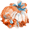 soave deco autumn tanksgiving  pumpkin orange blue - Free PNG Animated GIF