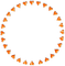 Hearts.Circle.Frame.Orange - PNG gratuit GIF animé