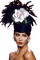Женщина в шляпе - бесплатно png анимированный гифка
