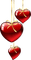 Kaz_Creations Deco Heart Love Hearts Hanging Dangly Things - png grátis Gif Animado