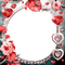 soave frame circle vintage leaves flowers rose - бесплатно png анимированный гифка