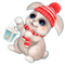 winter hare by nataliplus - zadarmo png animovaný GIF