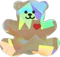 Holographic bear - Free PNG Animated GIF