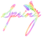Spring.Text.Rainbow - bezmaksas png animēts GIF