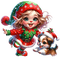 loly33 lutin chien noël - 免费PNG 动画 GIF