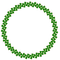 Cadre Rond Trrèfle Vert:) - безплатен png анимиран GIF