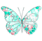 Vintage.Butterfly.Teal.Pink