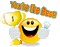 smiley fun face yellow  deco  tube  animation gif anime animated text - GIF animate gratis GIF animata
