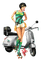 cecily-fille scooter - kostenlos png Animiertes GIF