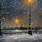 Blizzard Snowstorm at Night - Animovaný GIF zadarmo animovaný GIF