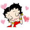 Betty Boop - zadarmo png animovaný GIF