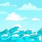 Sea cartoon background - ingyenes png animált GIF