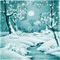 Y.A.M._Winter Landscape blue - GIF เคลื่อนไหวฟรี GIF แบบเคลื่อนไหว