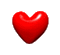 red heart deco  animated - GIF animate gratis GIF animata