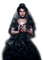 Woman.Goth.Black - By KittyKatLuv65 - besplatni png animirani GIF