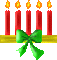 Kaz_Creations Animated Christmas Candles - Darmowy animowany GIF animowany gif
