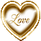 gold heart - GIF animasi gratis GIF animasi