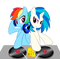 DJ Rainbow - darmowe png animowany gif