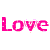 Coeur rose love - GIF animé gratuit GIF animé